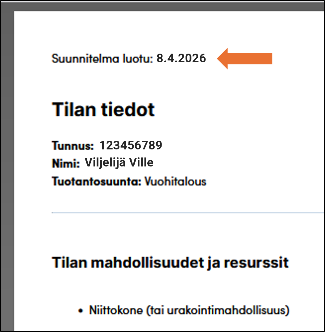 Kuvankaappaus tulosteesta