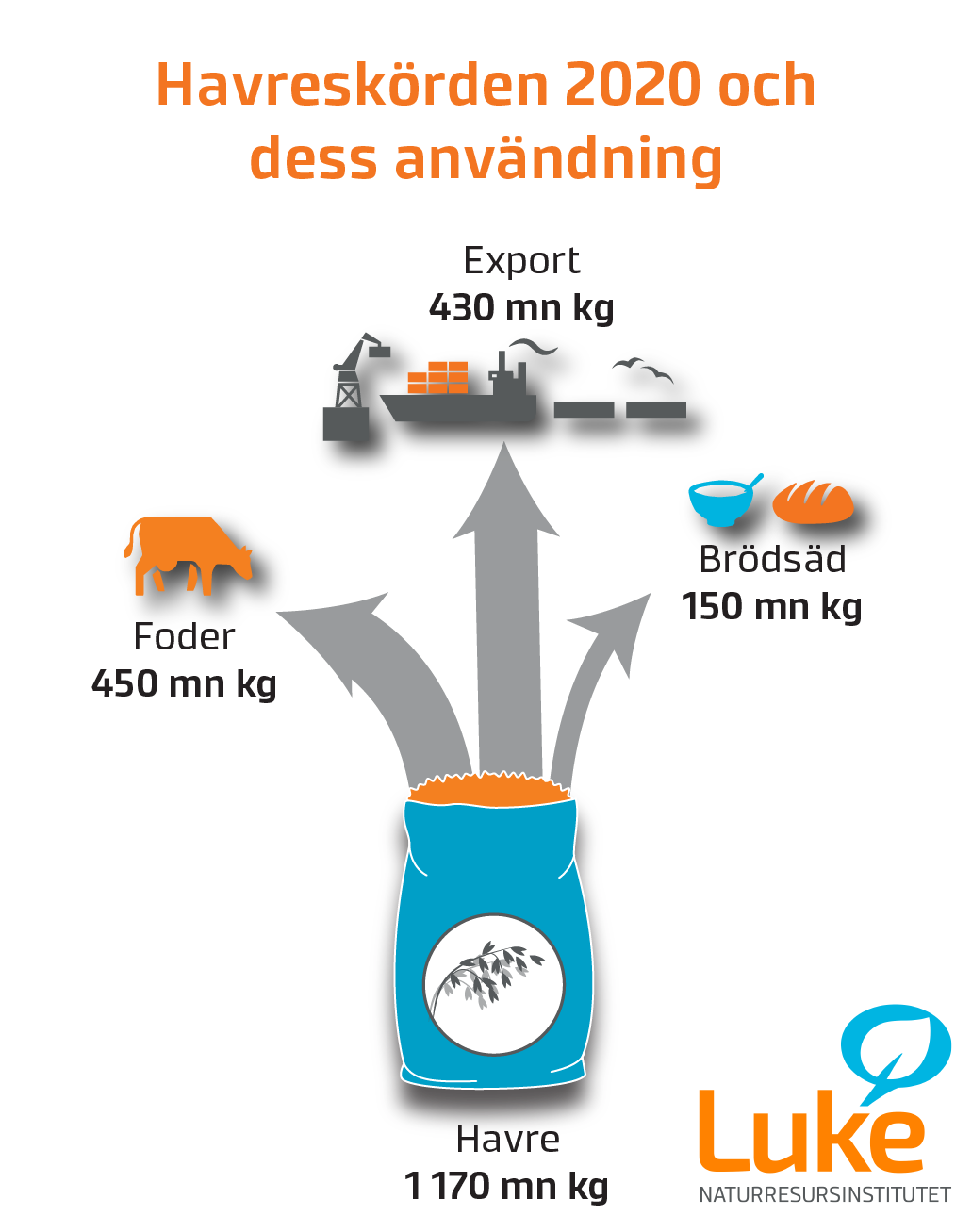 Den uppfattning som Spannmålsbranschens samarbetsgrupp har om användningen av havreskörden hösten 2020.