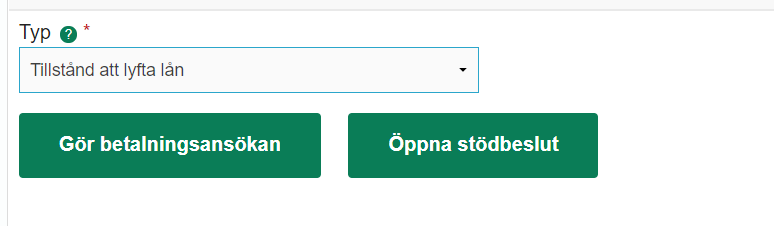 Gör betalningsansökän -anvisning.