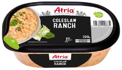 Atria Ranch Coleslaw 300 g pakkaus.