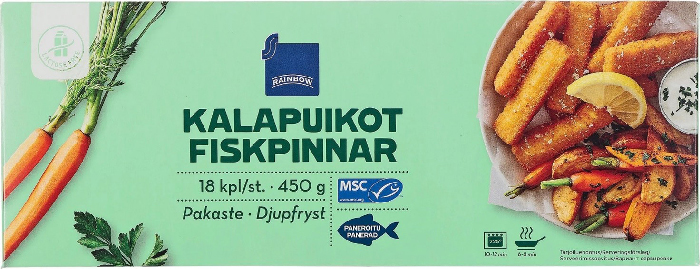 Rainbow Fiskpinnar 450 g.