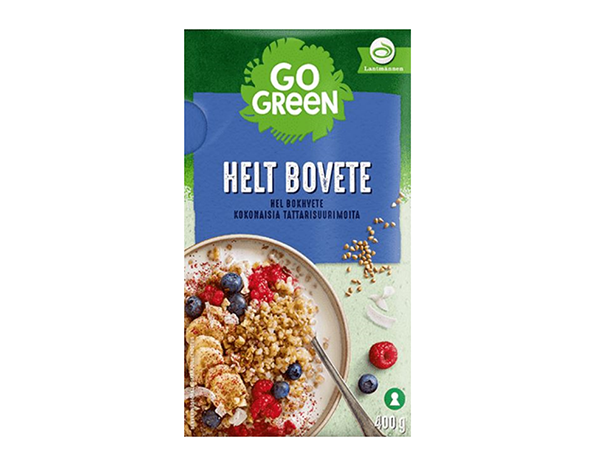 Produkten GoGreen helt bovete 400 g.