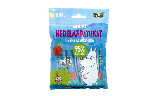 Frugi Mumin äpple-blåbär 120 g.