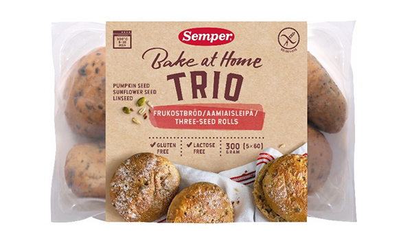 Semper Trio frukostbröd 300 g.