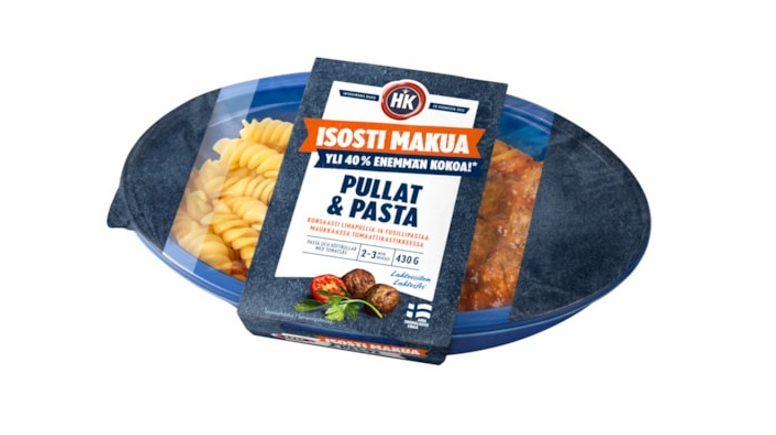 Mikromåltidsprodukten HK® Pullat ja Pasta, 430 g.