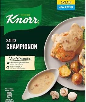 Knorr svampsås 3x36g (3x2,2dl)