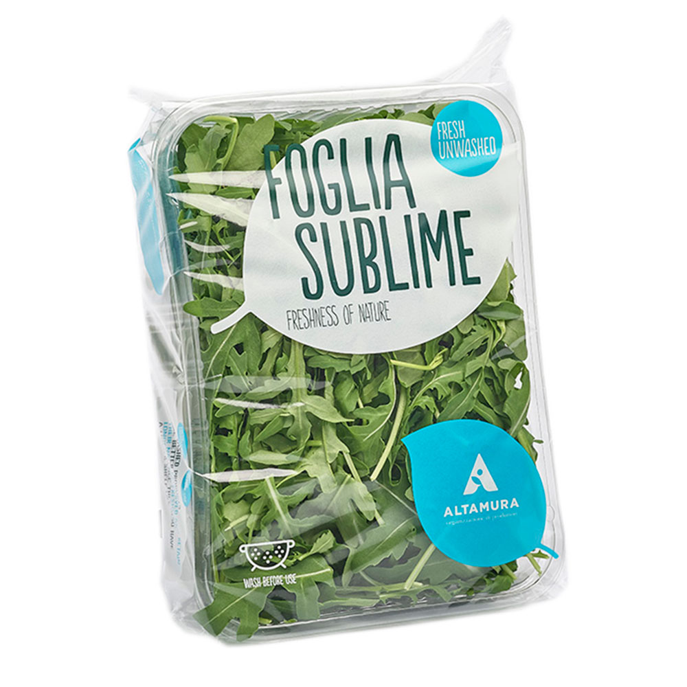 Foglia Sublime -tuotemerkin rucola (100 g).