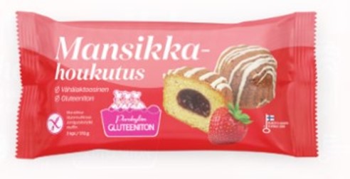 Mansikkahoukuts-muffinsit