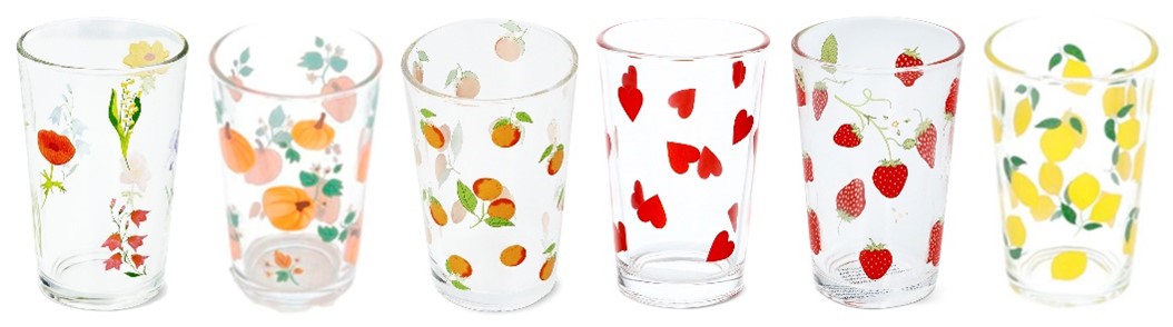 Tigerin kuviollisia juomalaseja