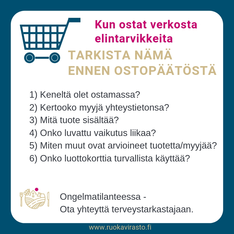 kun ostat verkosta, tarkista nämä ennen ostopäätöstä