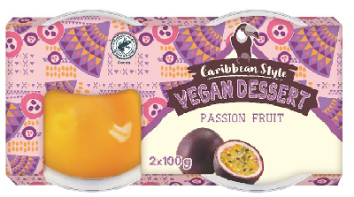 Caribbean Style Vegan Dessert Passion Fruit vegaaninen jälkiruoka, passionhedelmä.