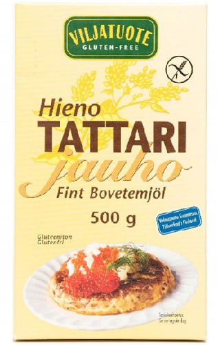Gluteeniton Hieno Tattarijauho, 500 g.