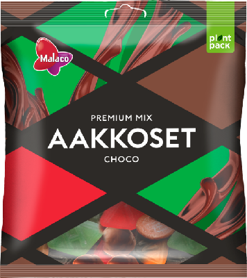 Malaco Aakkoset Choco 280 g makeispussi.