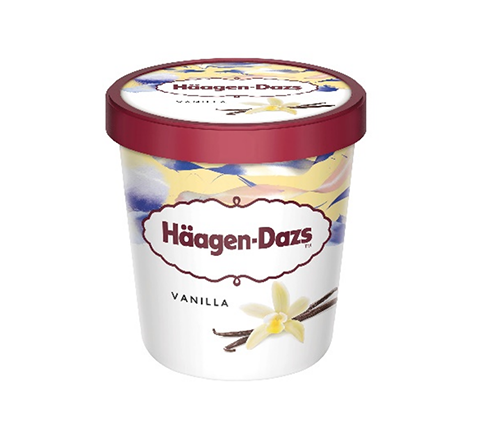 Purkki Häagen-DazsTM Vanilla jäätelöä.