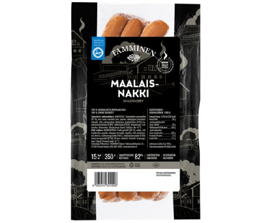 Produkten Tamminen Maalaisnakki, 15 st., 350 g.