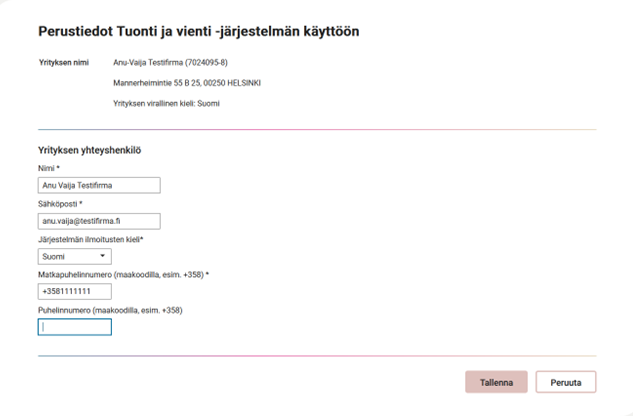 Kuvankaappaus yhteyshenkilön lisäämisestä Siiloon