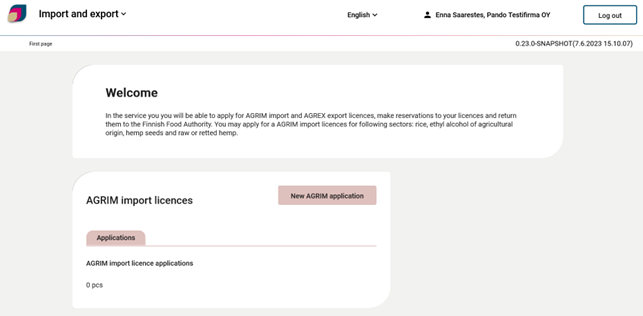 Application site of Subsystem Import and export