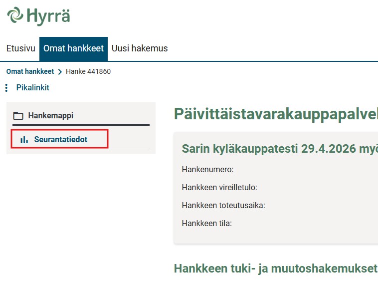 Seurantatiedot