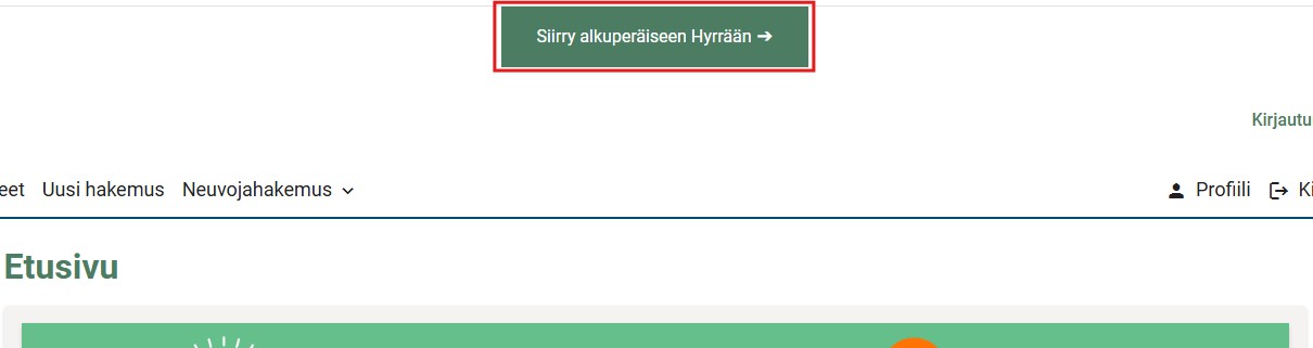 Hyrrän etusivu