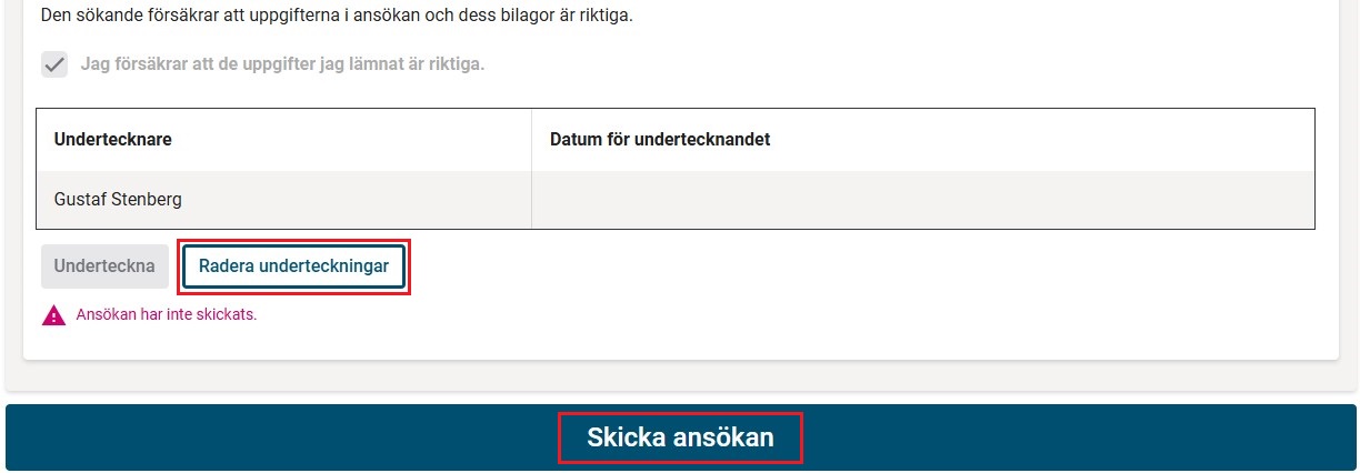 skicka ans&ouml;kan