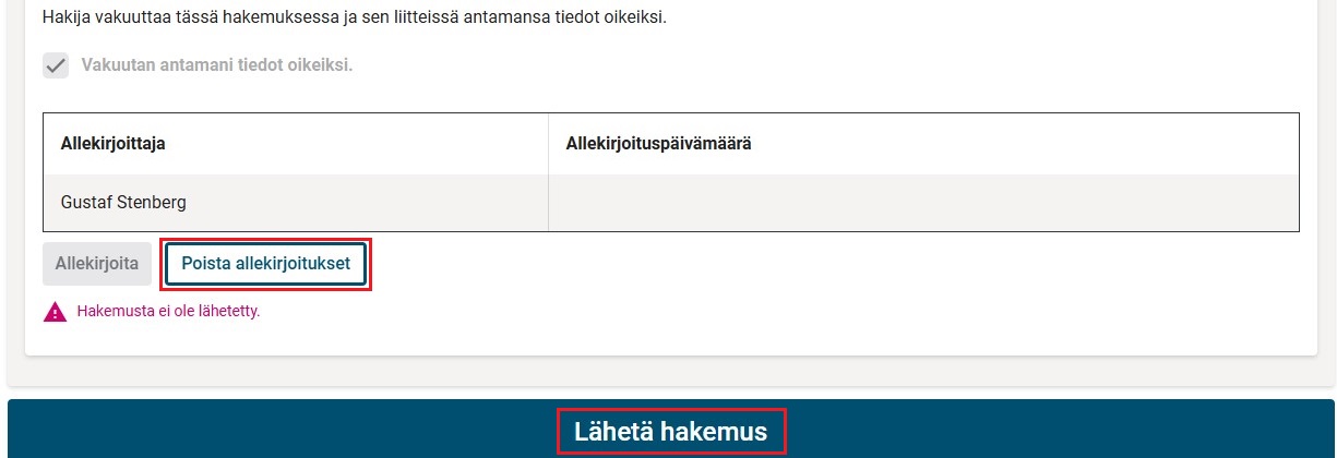 l&auml;het&auml; hakemus