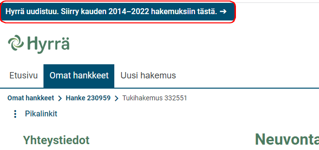Kuvankaappaus siirtymispainikkeesta