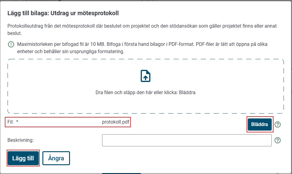 &Ouml;ppna bilagan: nytt val
