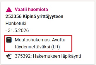 Avattu t&auml;ydennett&auml;v&auml;ksi