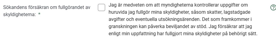 Fullg&ouml;rande av skyldigheter