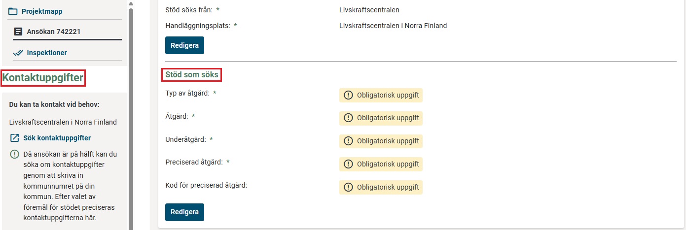 ontakttuppgifter och st&ouml;d som s&ouml;ks