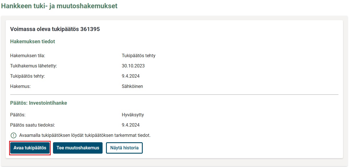 Avaa tukip&auml;&auml;t&ouml;s