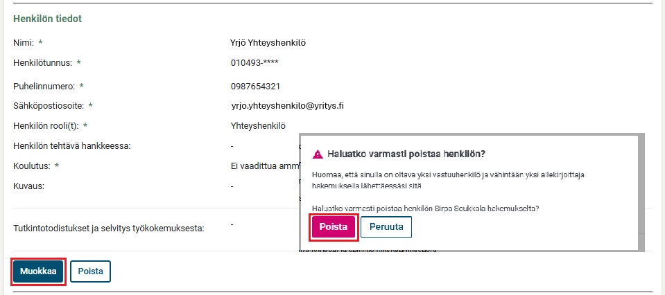Poista henki&ouml;
