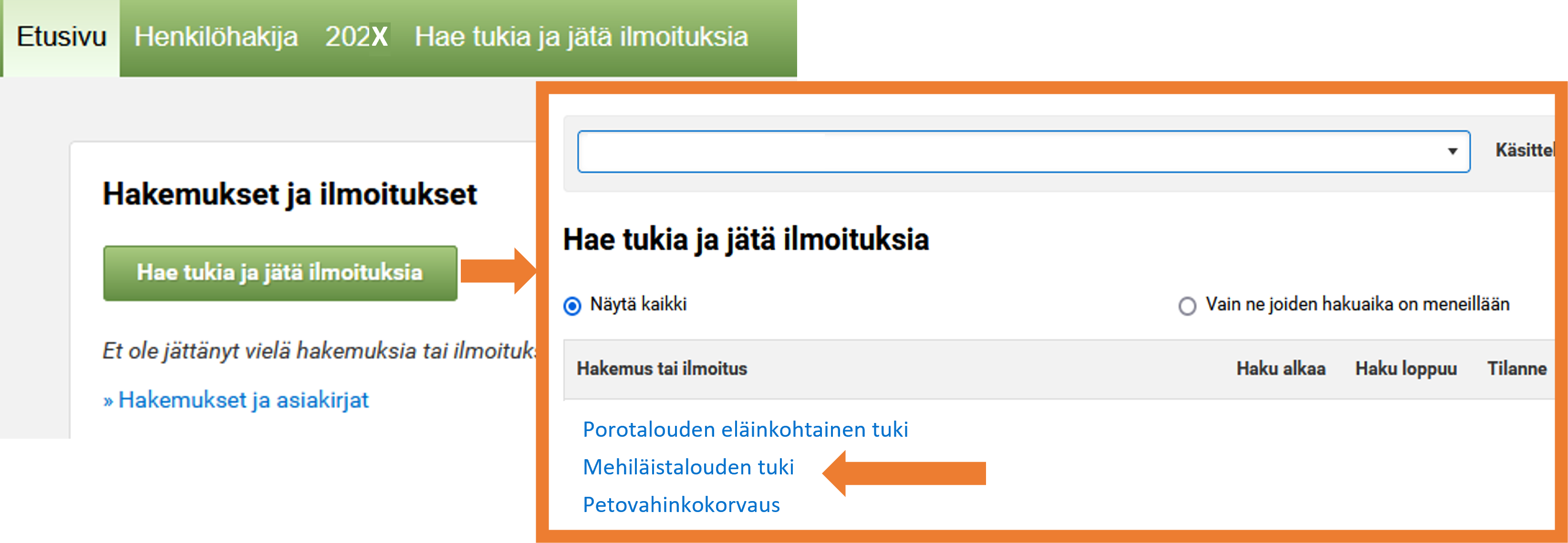 Kuvankaappaus Vipu-palvelusta