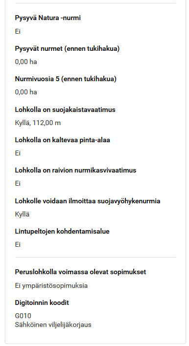 Kuvakaappaus Vipusta Jatkoa lohkon viranomaistiedoista.