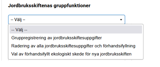 Skärmdump från Viputjänsten Jordbruksskiftenas gruppfunktioner