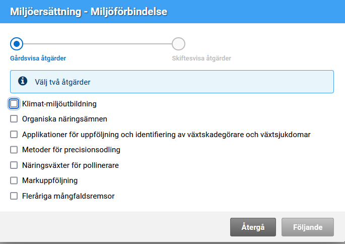 Skärmdump från Viputjänsten
