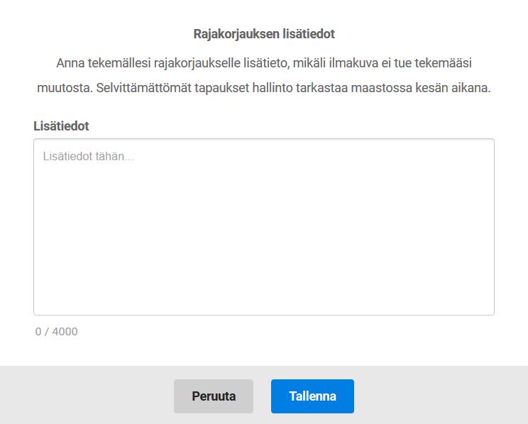 Kuvakaappaus Vipusta, Rajakorjauksen lisätiedot