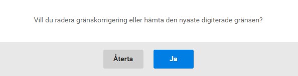 Skärmdump från Viputjänsten: Bekräfta användandet av funktionen.