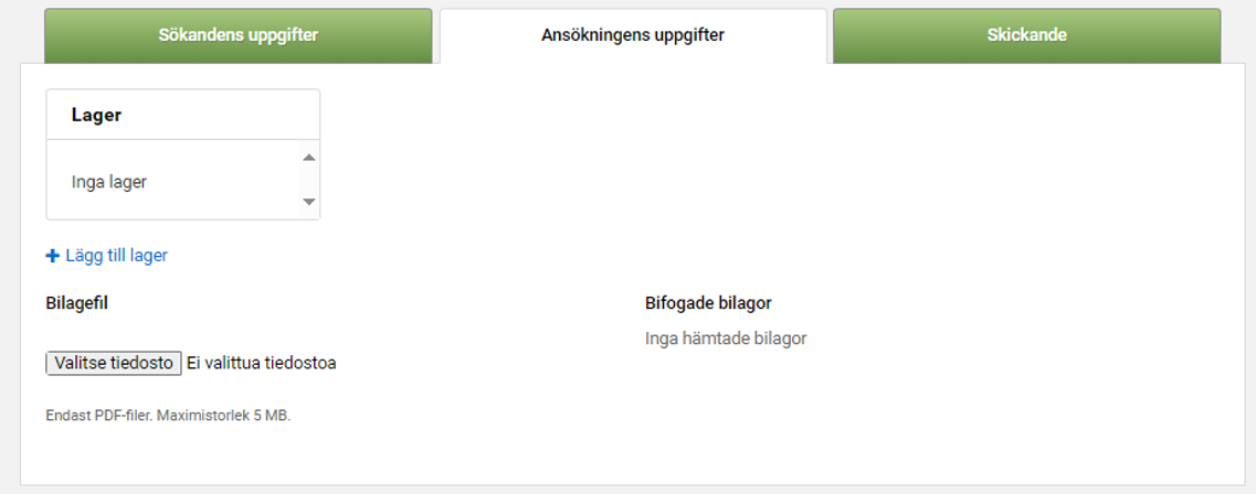 Skärmdump från Viputjänsten bild 4