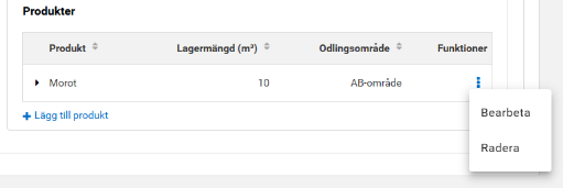 Sk&auml;rmdump fr&aring;n Viputj&auml;nsten, Bearbeta/radera produkter