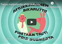 Infovideon kansi matkailijalle afrikkalaisesta sikarutosta.