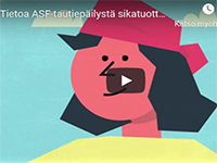 Videon etusivu sikatuottajille ASF-epailystä.