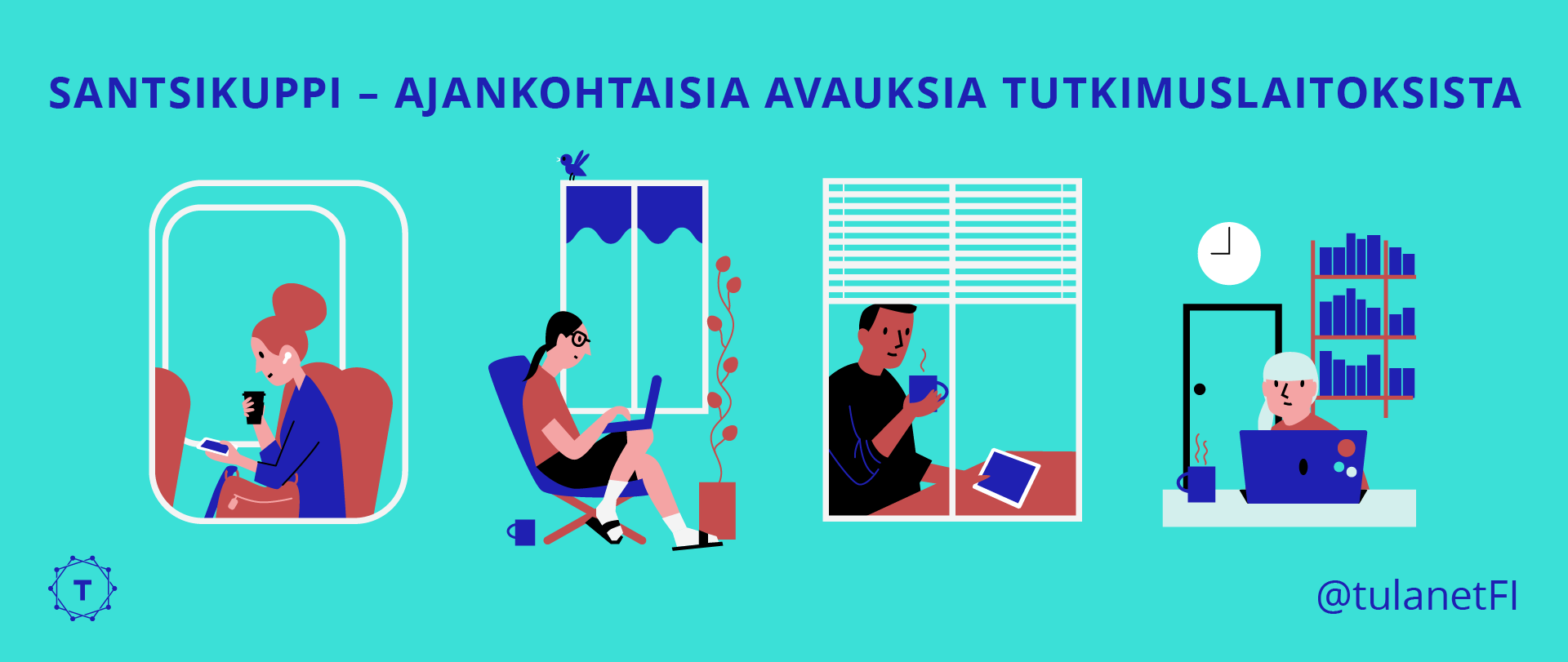 Tulanetin Twitter Live Santsikuppi - ajankohtaisia avauksia tutkimuslaitoksista