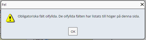 Felmeddelande