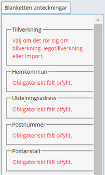 Oifyllda punkter