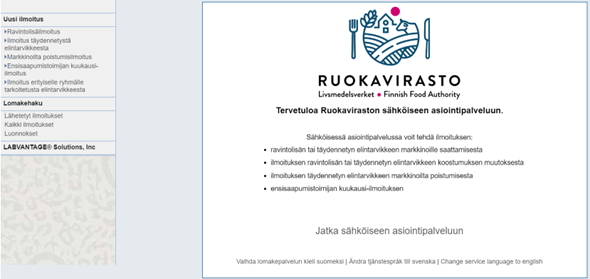 Tervetulosivu